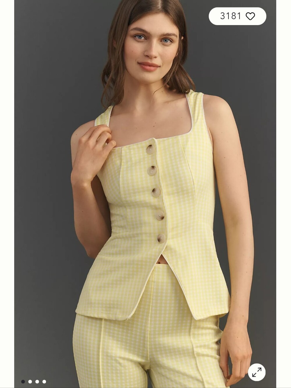 Maeve Structured Longline Vest NWT